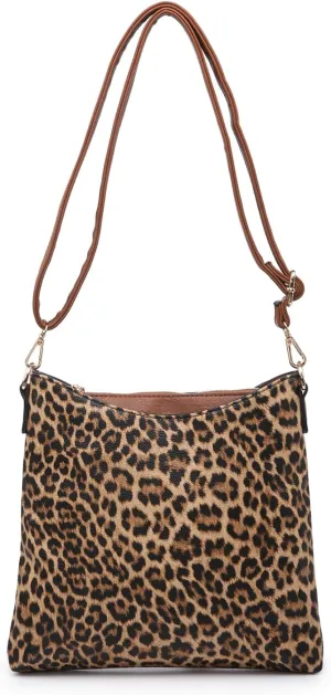 JEN & CO. Emma Crossbody Bags for Women Trendy Vegan Leather Purses Shoulder Handbags with Adjustable Strap
