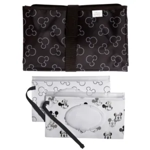 J.L Childress Disney Baby Full Body Changing Pad and Wipes Case Bundle