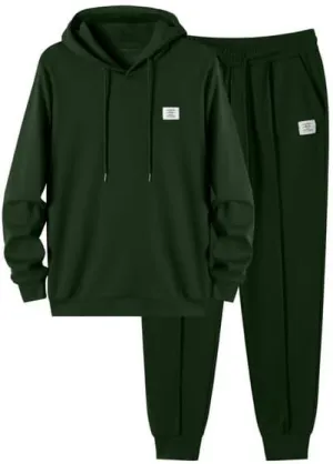 JMIERR Men's 2 Piece Outfits Hoodie Sweatshirt Tracksuit & Joggers Sweatpants Sweatsuit Set
