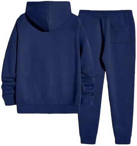 JMIERR Men's 2 Piece Outfits Hoodie Sweatshirt Tracksuit & Joggers Sweatpants Sweatsuit Set
