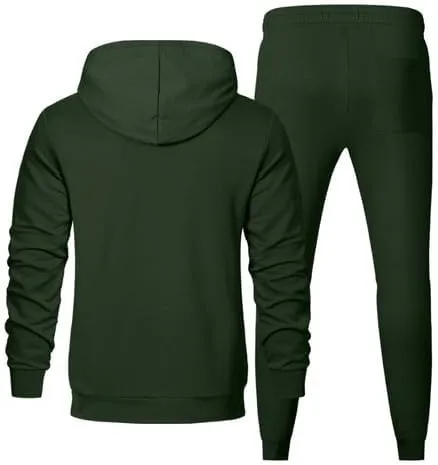 JMIERR Men's 2 Piece Outfits Hoodie Sweatshirt Tracksuit & Joggers Sweatpants Sweatsuit Set