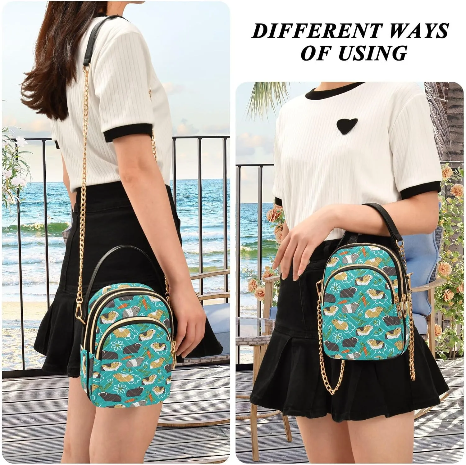 Joisal Womens Purses Crossbody Multi Pockets Mens Shoulder Bags Crossbody, Mini Purses for Women