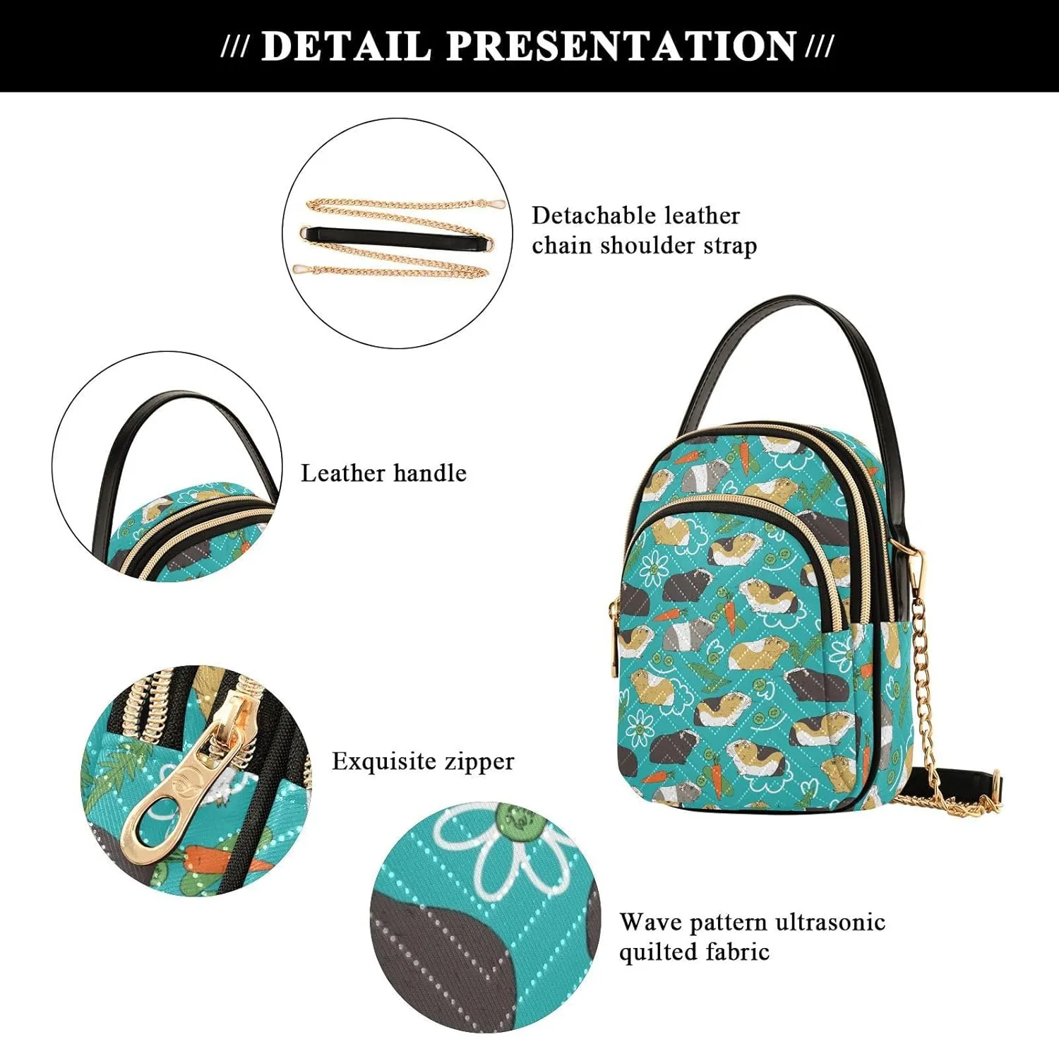 Joisal Womens Purses Crossbody Multi Pockets Mens Shoulder Bags Crossbody, Mini Purses for Women