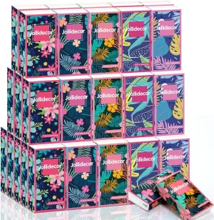 Jollidecor 50 Packs Soft Portable Tissues 4 Ply Pocket Facial Tissues Bulk 500 Sheets Travel Size Tissues Individual Strong and Absorbent Flower Style Tissue for Home Bag Pocket Car Wedding Gifts