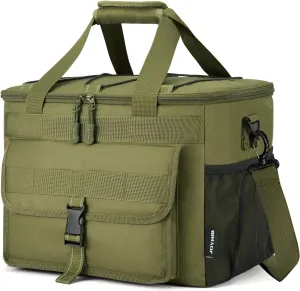 JOYHILL Soft Cooler Bag, 40 Cans Large Insulated Ice Chest Box for Lunch, Leakproof Portable Beach Cooler with Shoulder Strap for Camping,Travel,Picnic, Food Delivery 30L
