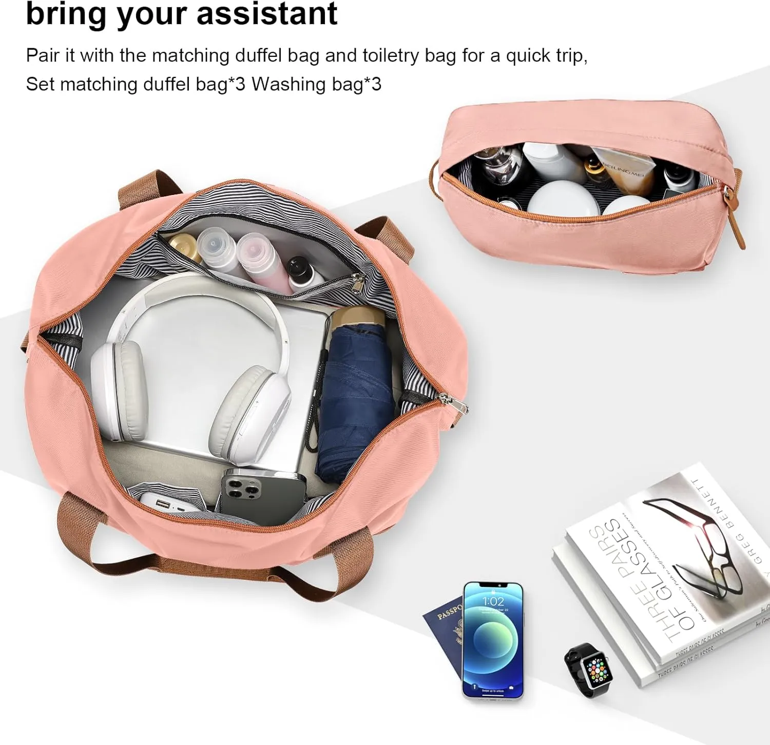 Joyway 28 Inch Large Luggage Hardside Suitcase with Spinner Wheel, Lightweight 3 Piece Suitcase Set with TSA Lock(Pink)