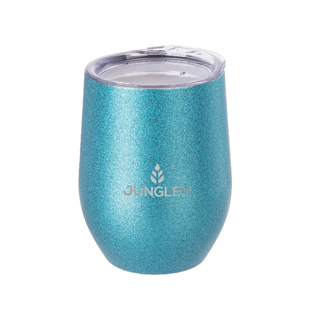 Jungley Glitter Stemless Wine Insulated Tumbler