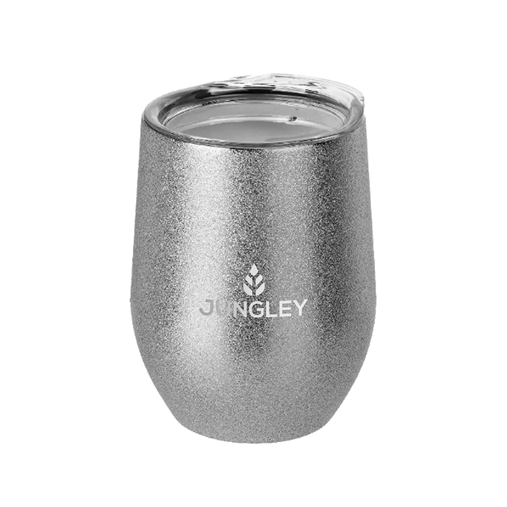 Jungley Glitter Stemless Wine Insulated Tumbler