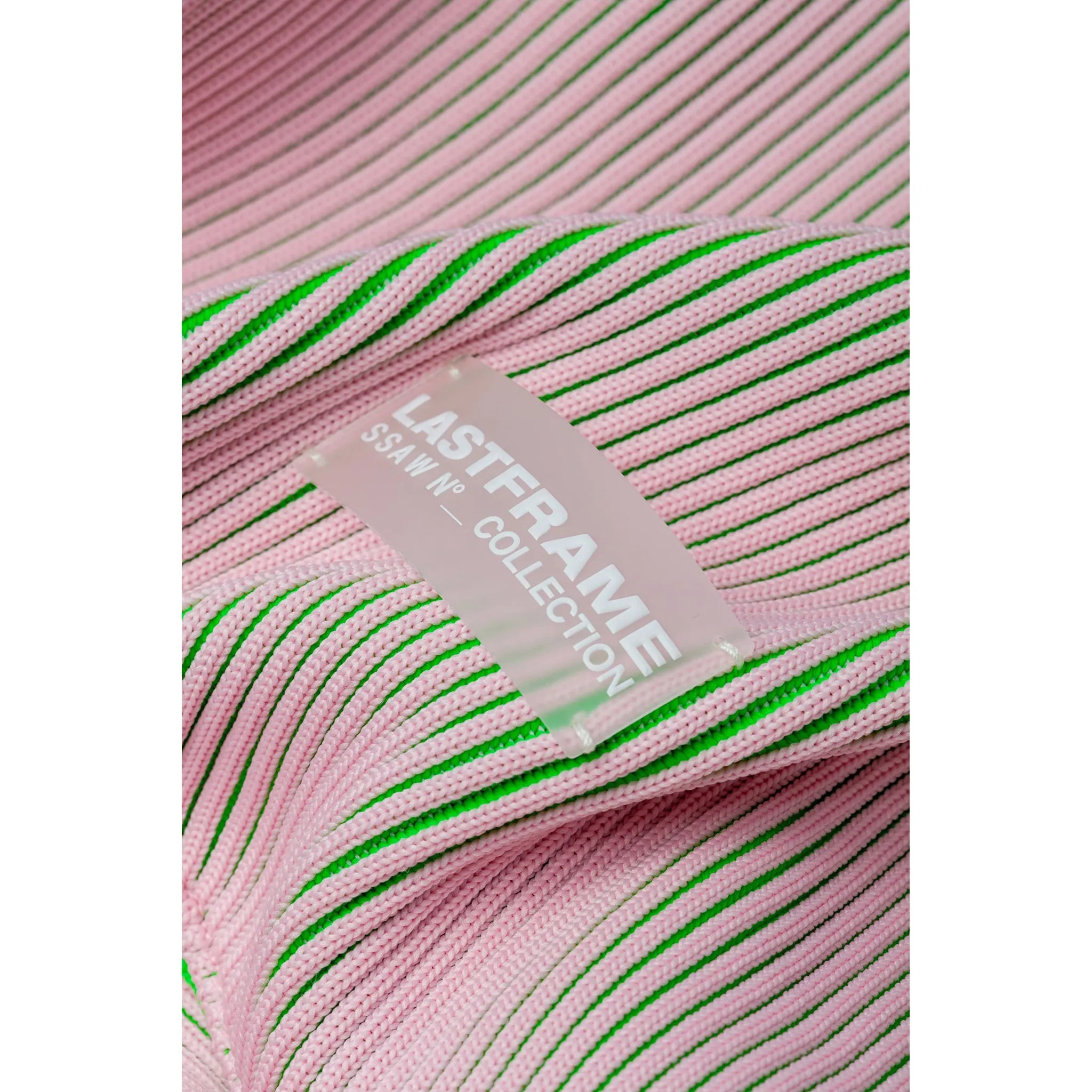 KASANE REVERSIBLE TASUKI TOTE LARGE / LIGHT PINK x NEON GREEN
