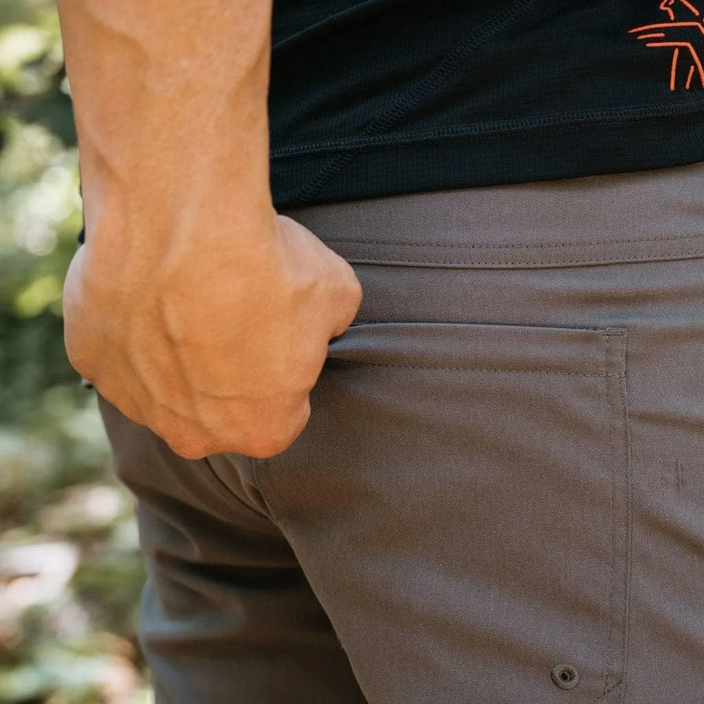 KETL Tomfoolery Travel Pants: Stretchy, Packable, Casual Chino Style W/Zipper Pockets - Men's