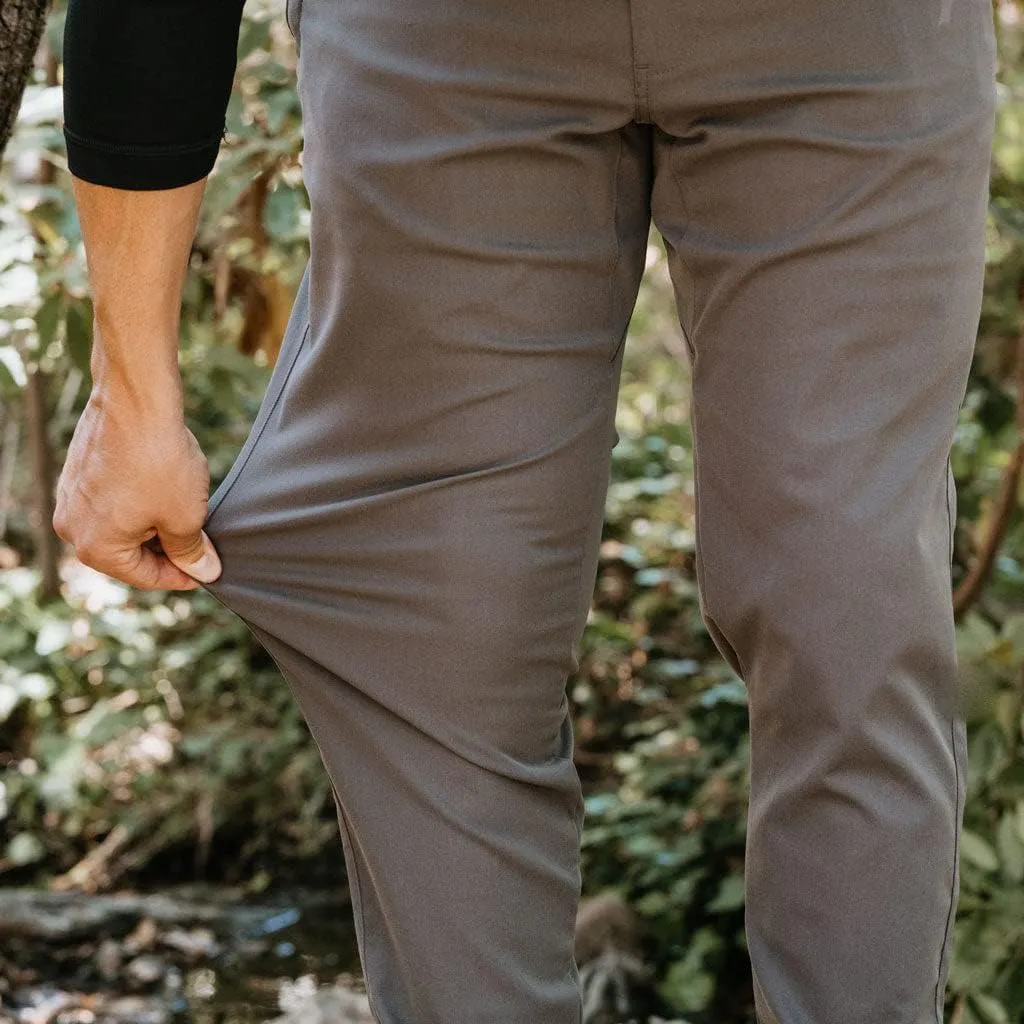 KETL Tomfoolery Travel Pants: Stretchy, Packable, Casual Chino Style W/Zipper Pockets - Men's