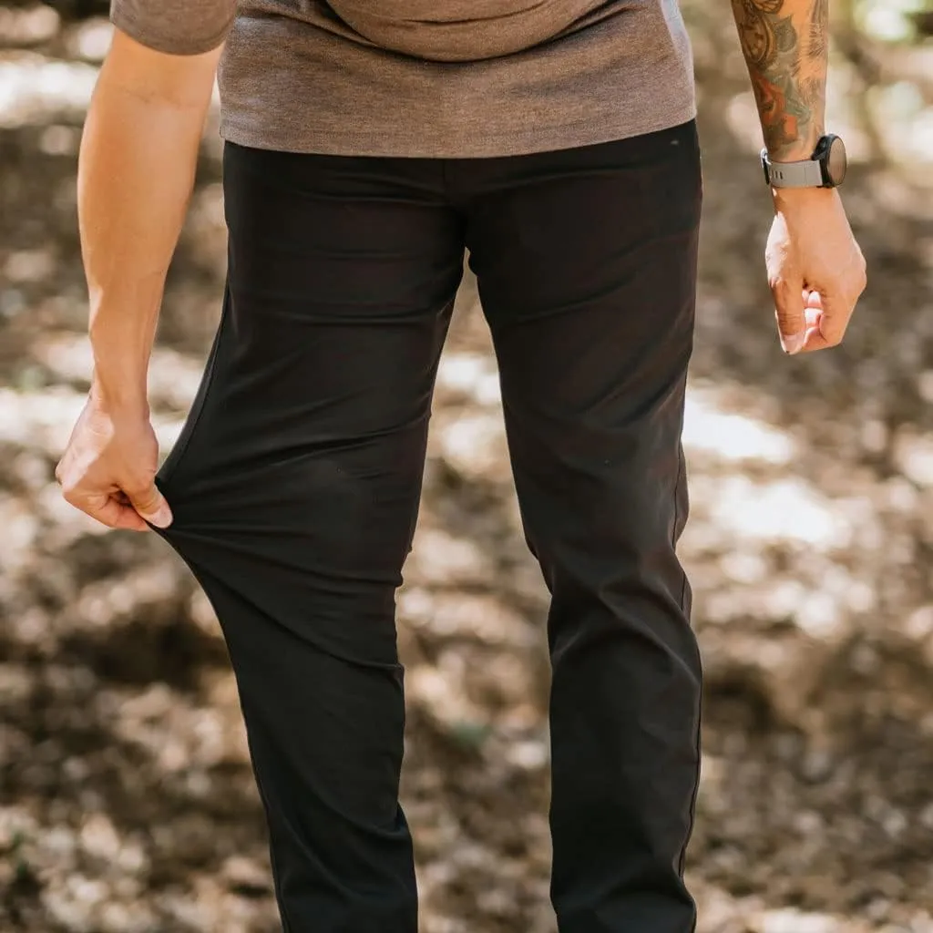 KETL Tomfoolery Travel Pants: Stretchy, Packable, Casual Chino Style W/Zipper Pockets - Men's