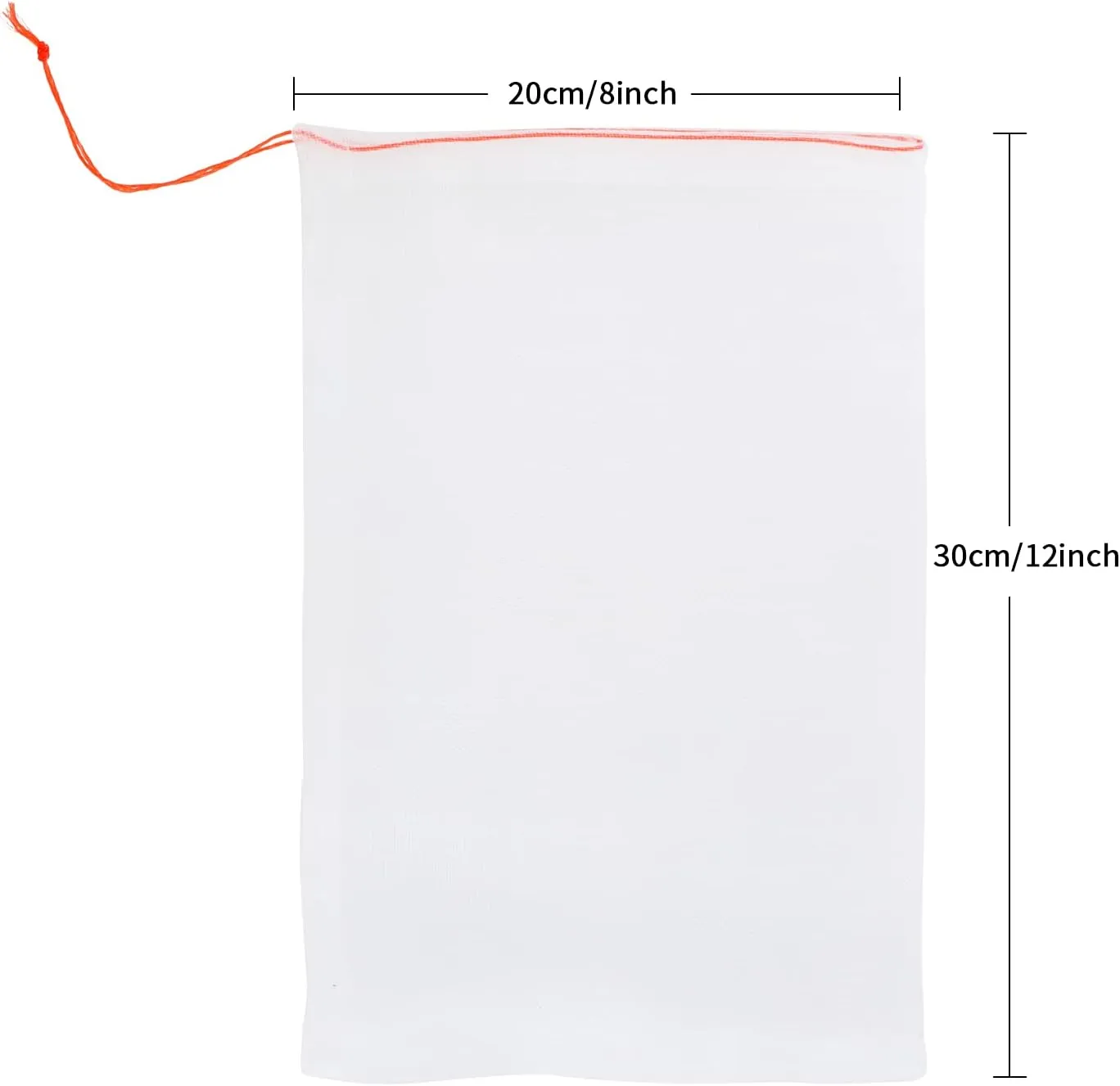 Kikhope Fruit Protection Bags, 50 Pcs 12"x8" Fruit Netting Bags, Garden Netting Bags with Drawstring, Fruit Tree Bags, Netting Barrier Bags for Protecting Fruits and Vegetables