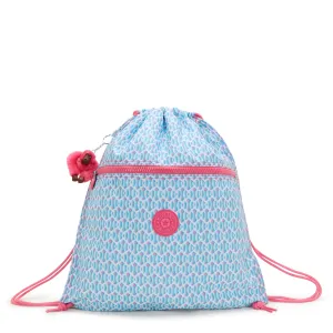 KIPLING Medium backpack (with drawstring) Female Dreamy Geo C Supertaboo  -  I5637-D1W