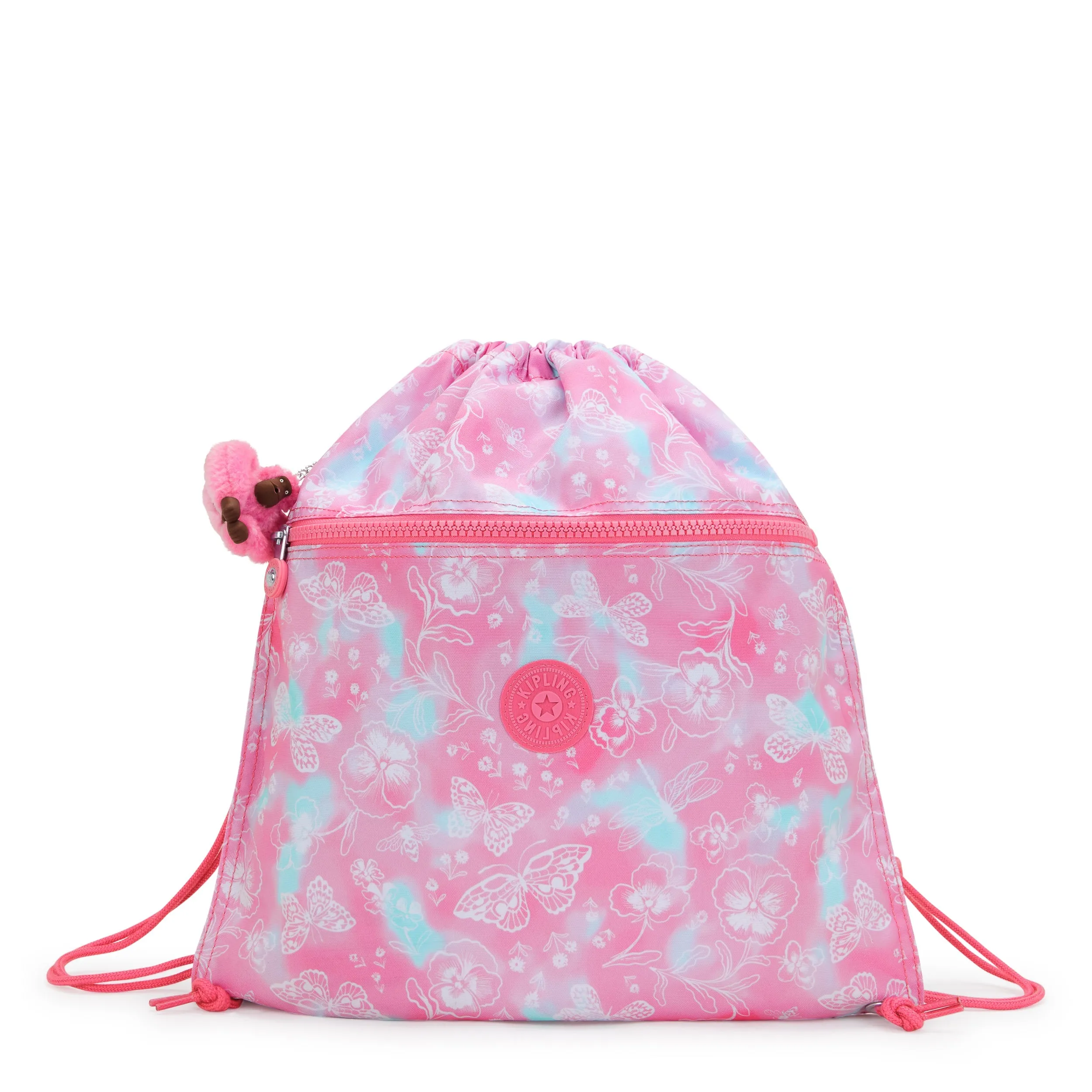 KIPLING Medium backpack (with drawstring) Female Garden Clouds Supertaboo  -  I5637-2PE