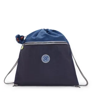 KIPLING Medium backpack (with drawstring) Unisex Fantasy Blue Bl Supertaboo  -  09487-8FB