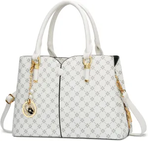 KKXIU Triple Compartments Women Purses and Handbags Trendy Satchel Top Handle Shoulder Bag for Ladies