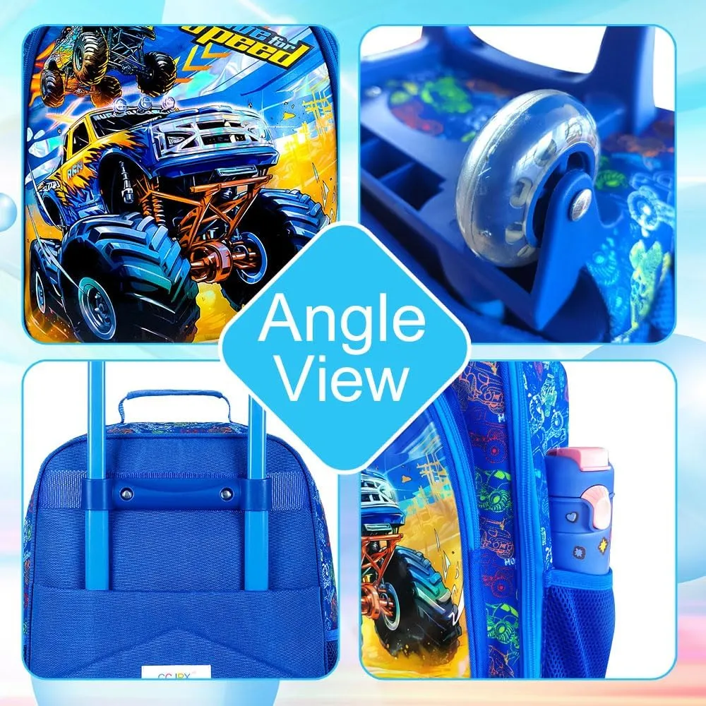 KLFVB Kids Luggage for Boys Girls, Cute Rolling Wheels Suitcase for Toddler, Children Travel Carry on Suitcase