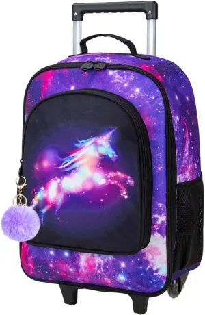 KLFVB Kids Luggage for Boys Girls, Cute Rolling Wheels Suitcase for Toddler, Children Travel Carry on Suitcase