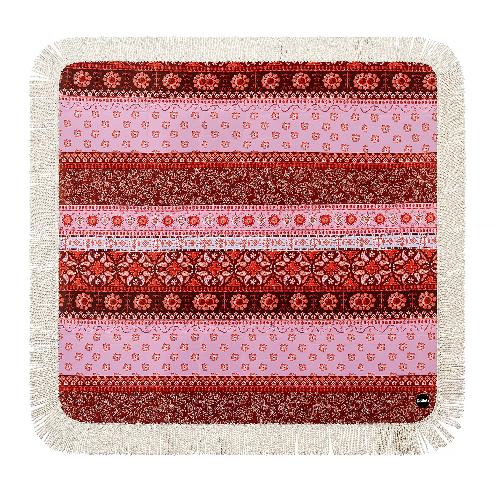 Kollab | Holiday Fringed Picnic Mat 1.45 x 1.45m | Goa