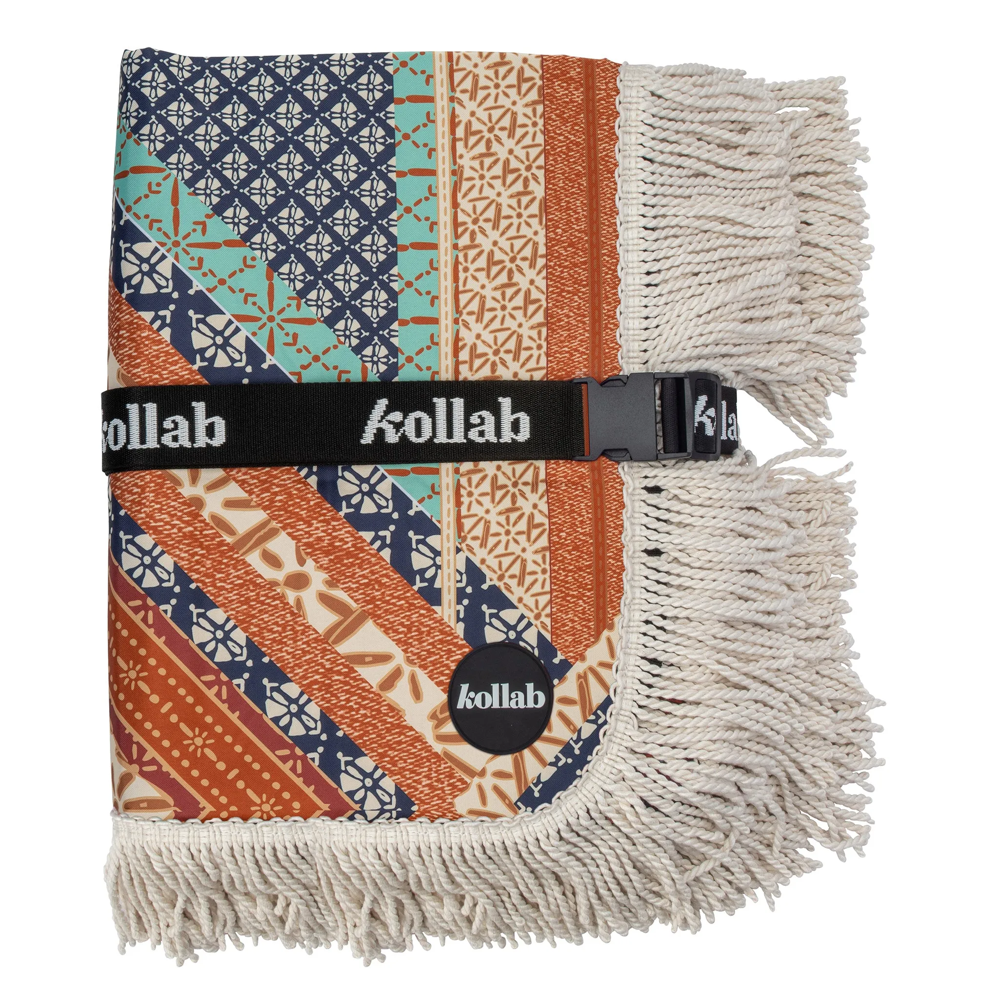 Kollab | Holiday Fringed Picnic Mat 1.45 x 1.45m | Persia