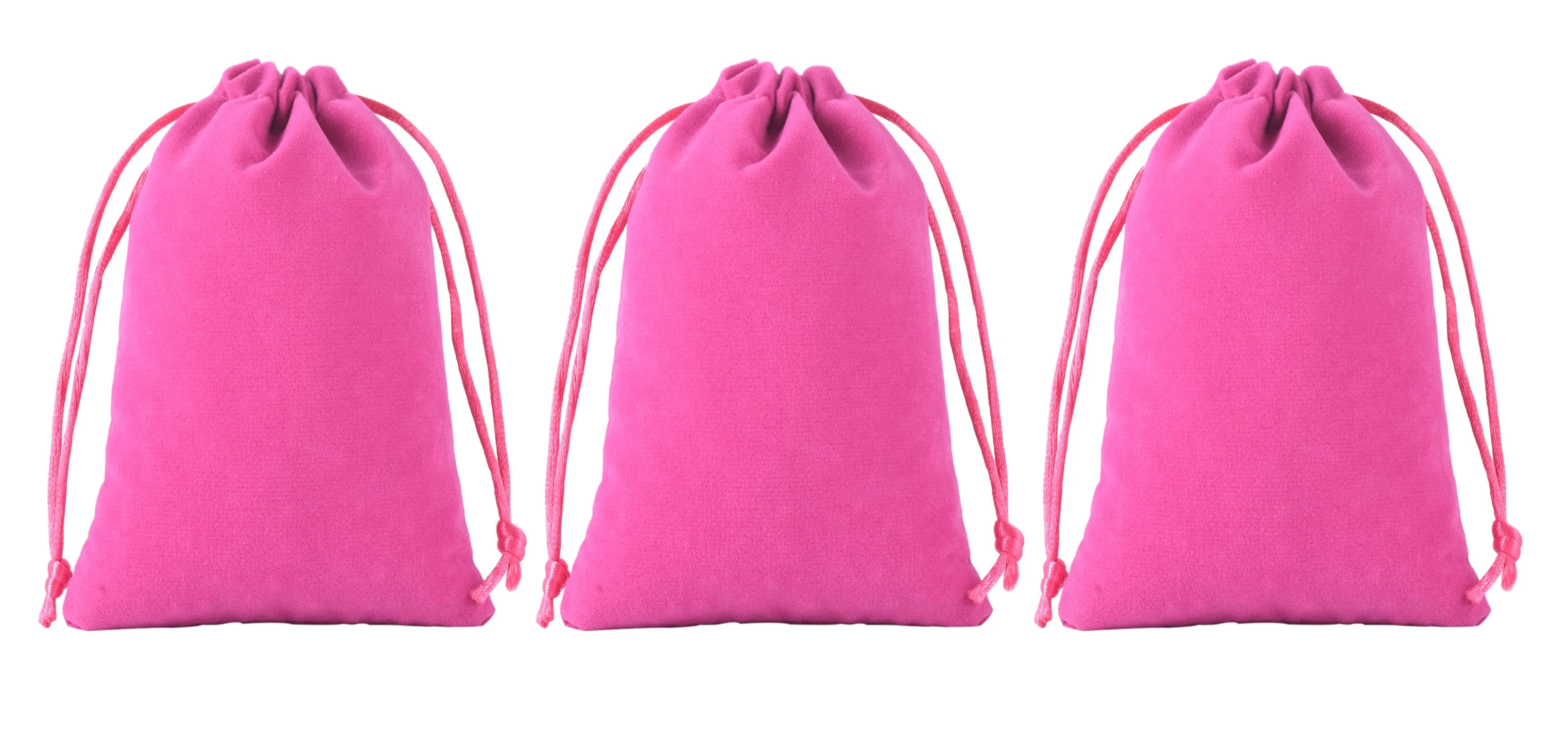 KONMAY Drawstring Velvet Gift Bags, Customizable Drawstring Jewellery Pouches