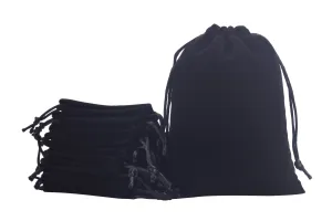 KONMAY Drawstring Velvet Gift Bags, Customizable Drawstring Jewellery Pouches