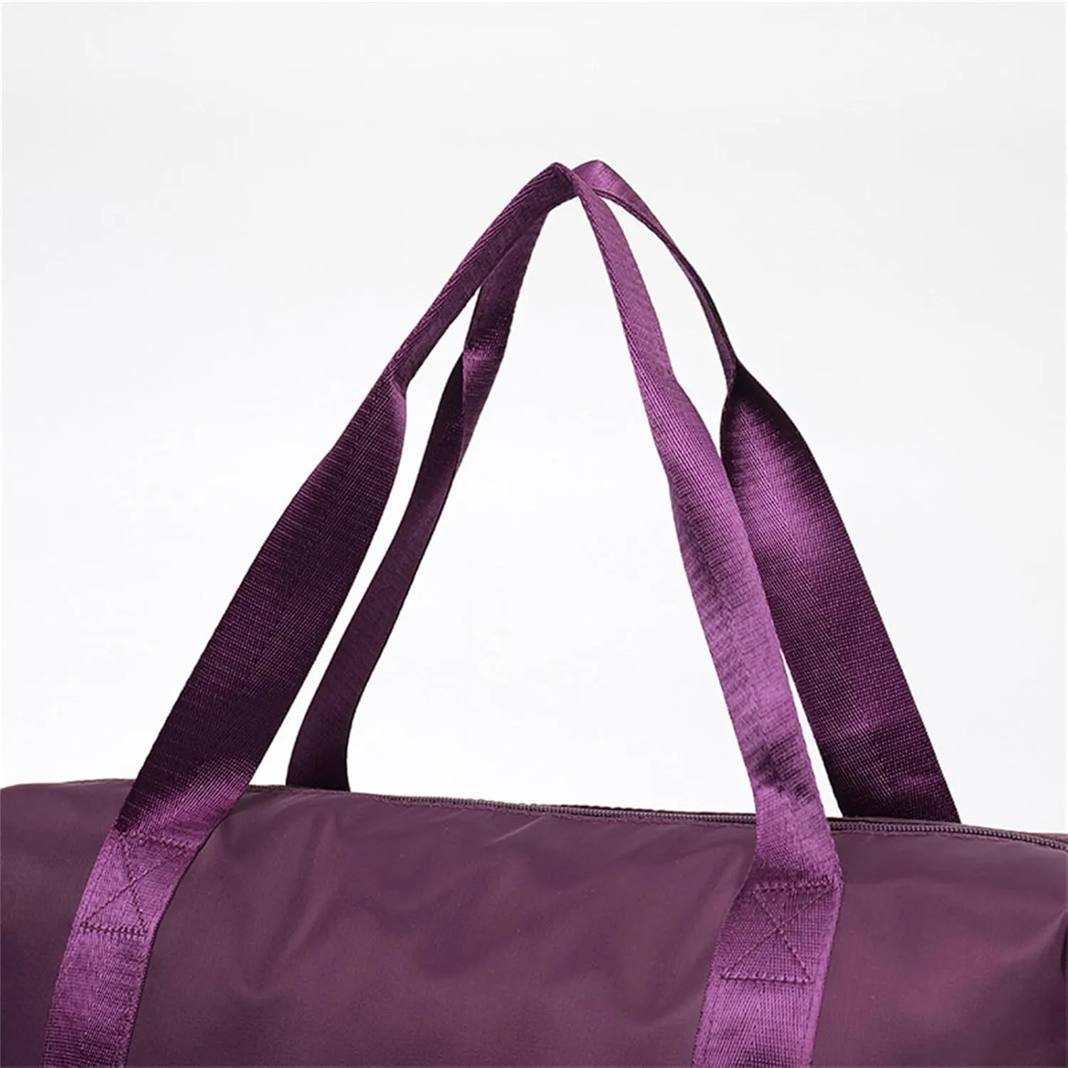 Kulken Travel Bag with Wheels, 2025 New Large Capacity Travel Bag - Universal Wheel Removable (non-wheeled, Dark Purple)