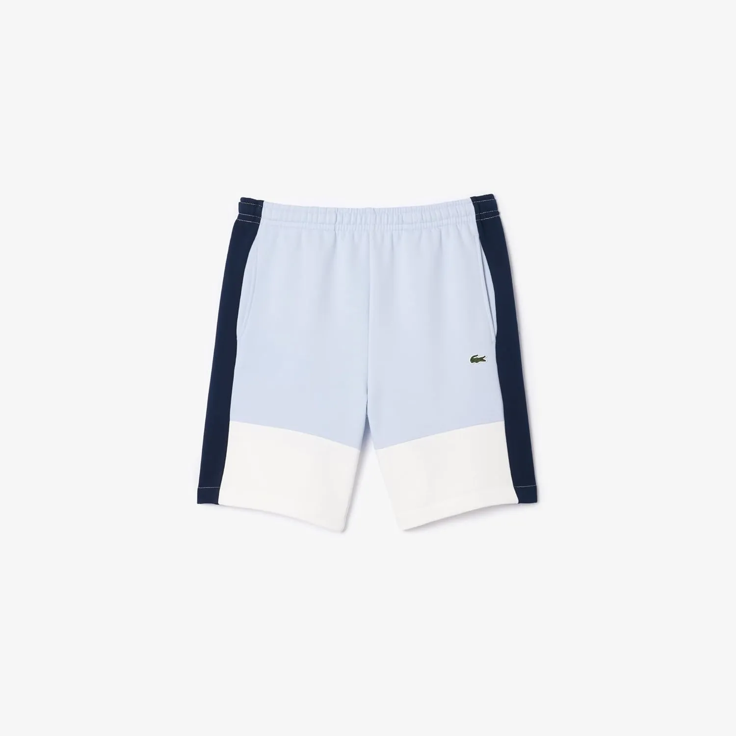 Lacoste Men's Regular Fit Brushed Fleece Colorblock Shorts