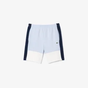Lacoste Men's Regular Fit Brushed Fleece Colorblock Shorts