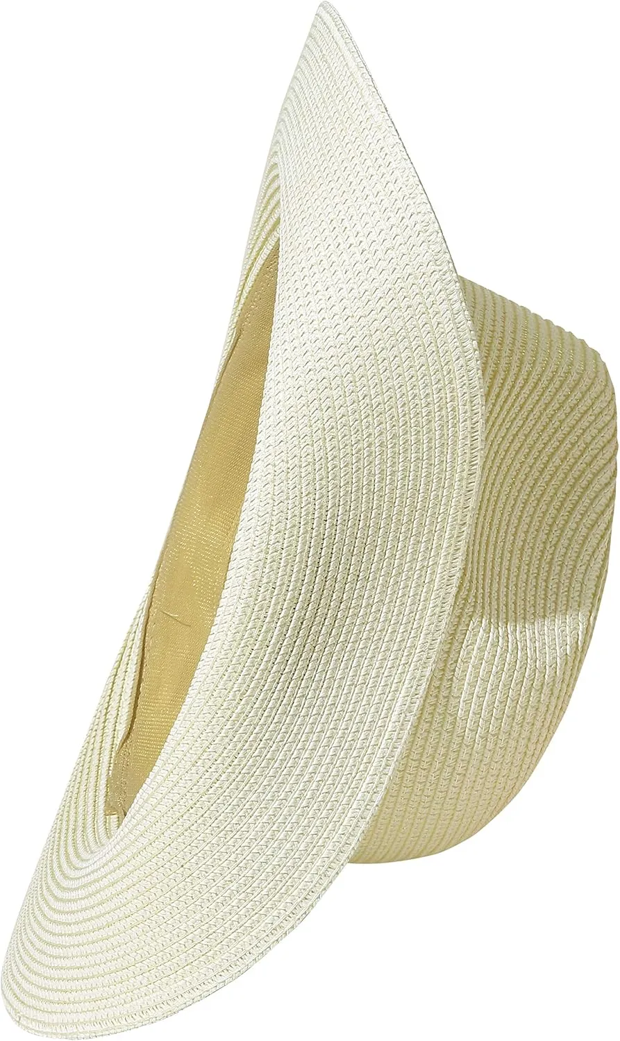Lanzom Summer Beach Sun Hats for Men Women Foldable Floppy Travel Packable Staw Hat, Wide Brim Hat