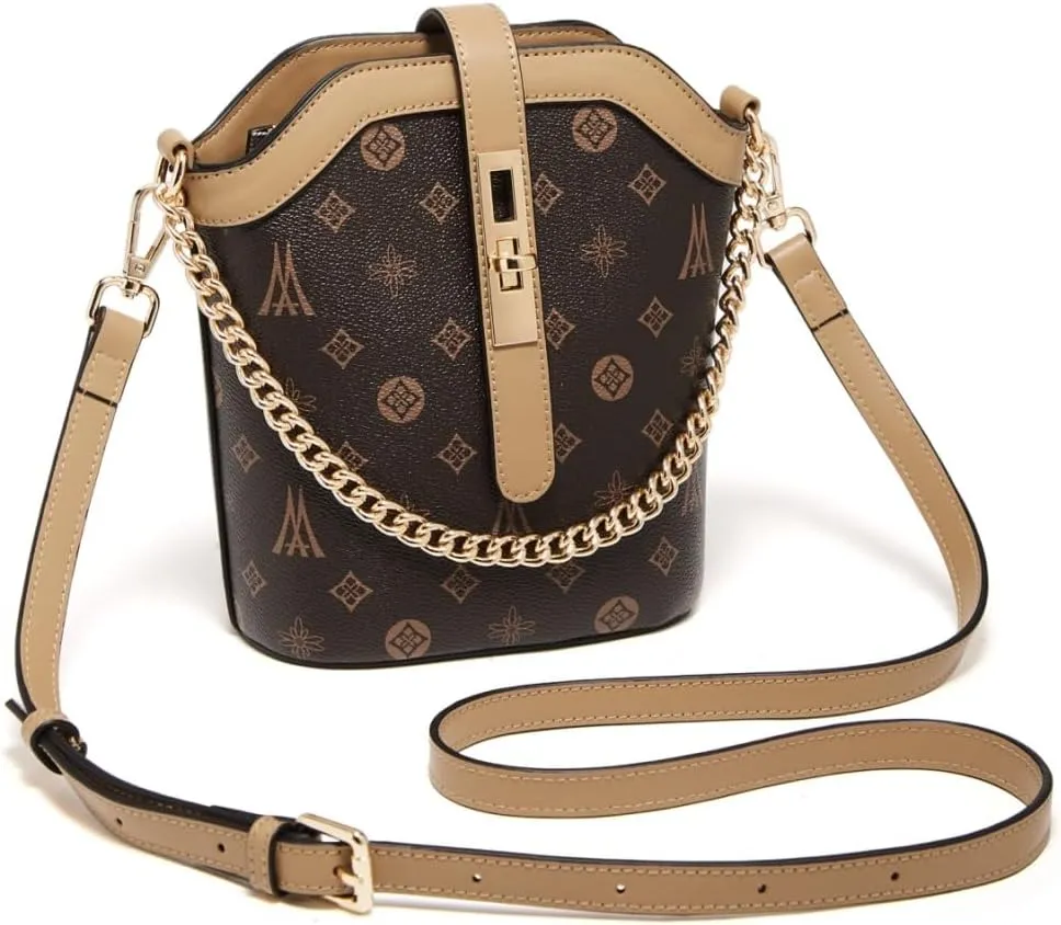 LAORENTOU Vegan Leather Small Crossbody Bags for Women Designer Cell Phone Bag Wallet Purses Adjustable Strap