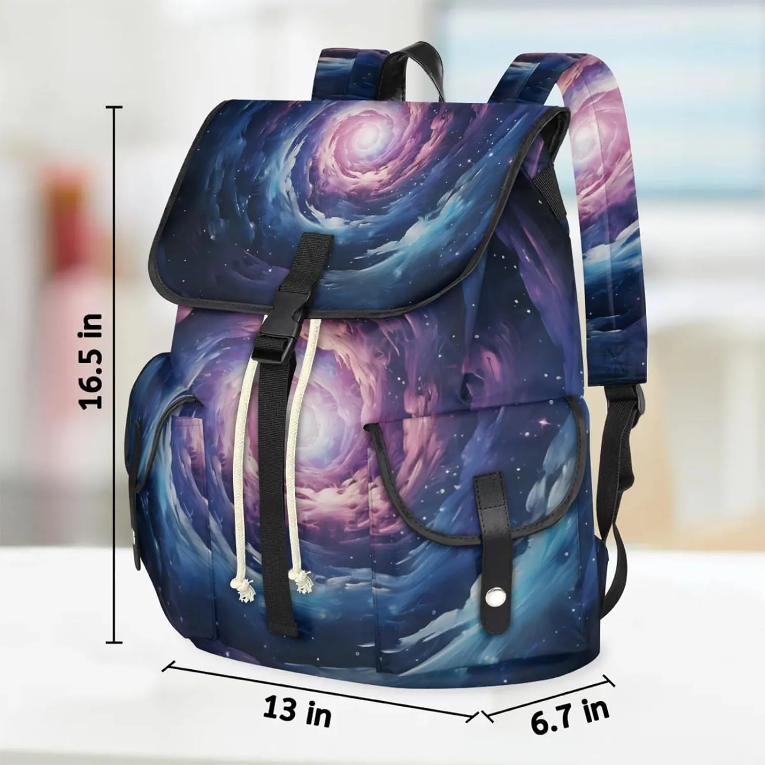 Laptop Backpacks Galaxy Space Travel Backpack for Women Work Backpack Computer Bag for Business Travel Fits 15 Inch Laptop