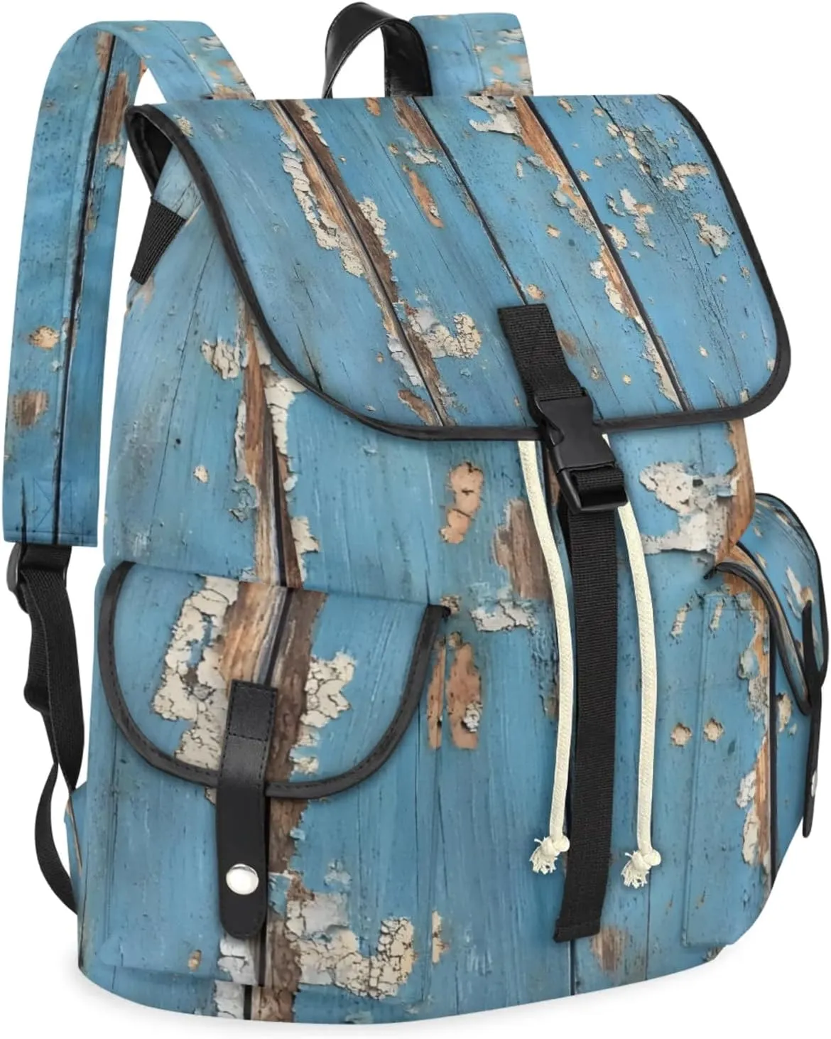 Laptop Backpacks Old Wood Plank Travel Backpack for Women Work Backpack Computer Bag for Business Travel Fits 15 Inch Laptop
