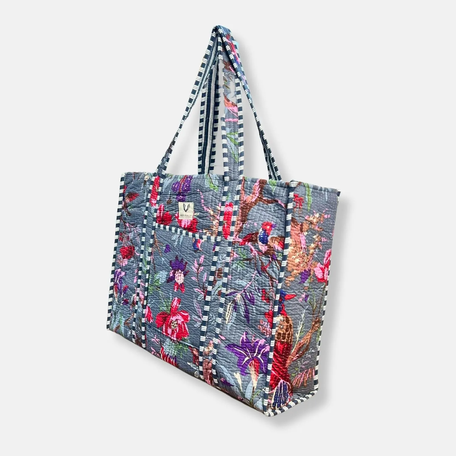 Large Capacity Shoulder Tote Bag 100% Cotton Shopping Bag