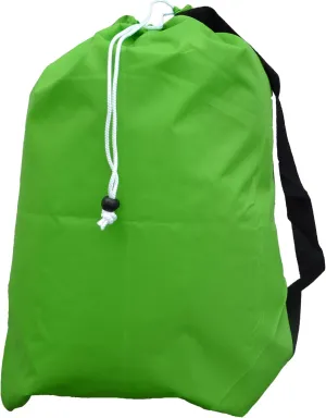 Large Laundry Bag with Drawstring and Strap, Color: Lime Green, Choose from 16 Colors