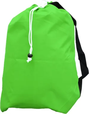 Large Laundry Bag with Strap, Drawstring, Color: Fluorescent Lime Green, Size: 30x40, Choose from 16 Colors