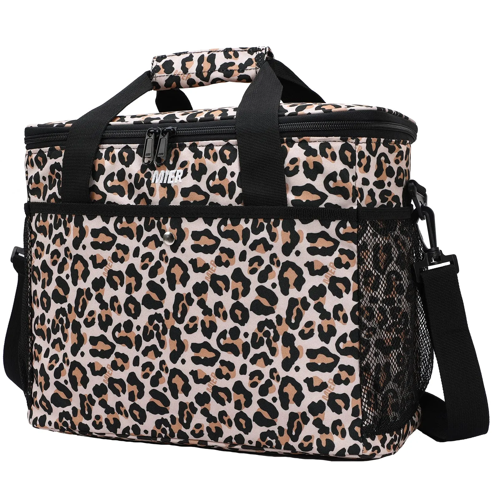 Large Leopard Print Cooler Bag