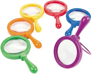 Learning Resources Jumbo Magnifiers - 6 Pieces, Ages 3  Toddler Learning Toys, Exploration Toys for Kids, Magnifiers for Kids,Back to School Supplies, Teacher Supplies