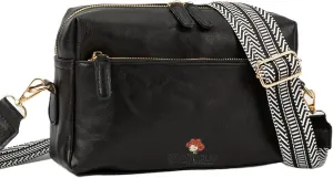 Leather Crossbody Purses for Women,Small Cross Body Bag Wide Adjustable Strap Shoulder Handbag with Credit Card Slots
