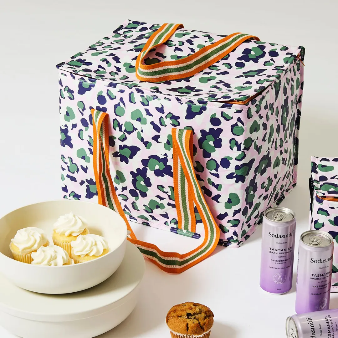 Leopard Large Insulated Tote
