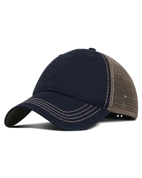 Liberty Bags Garment Washed Cotton Mesh Back Cap - Liberty Bags F787