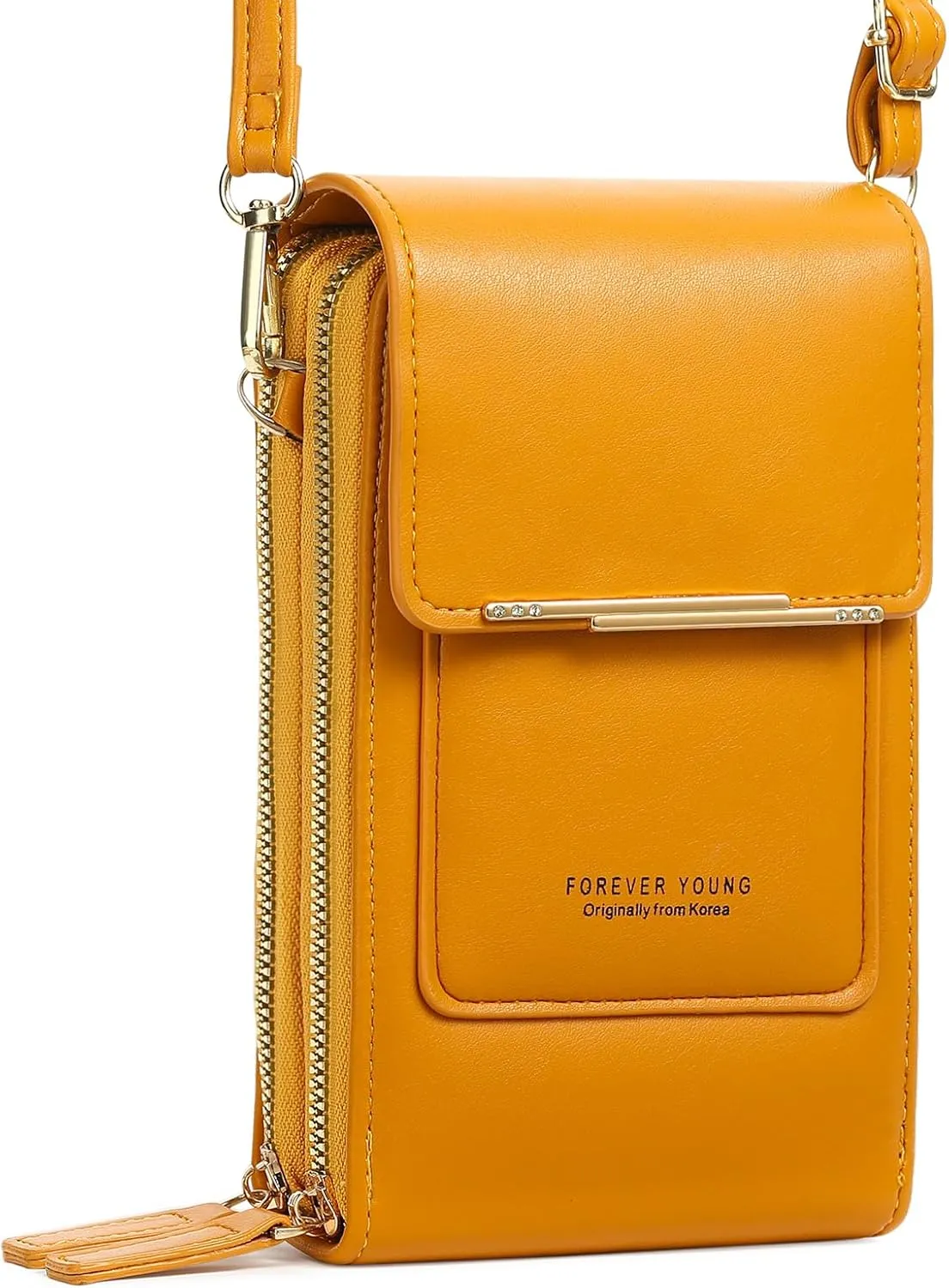 Lightweight Small Crossbody Bags for Women Vegan Leather Cell Phone Purses with Adjustable Strap and Card Slots