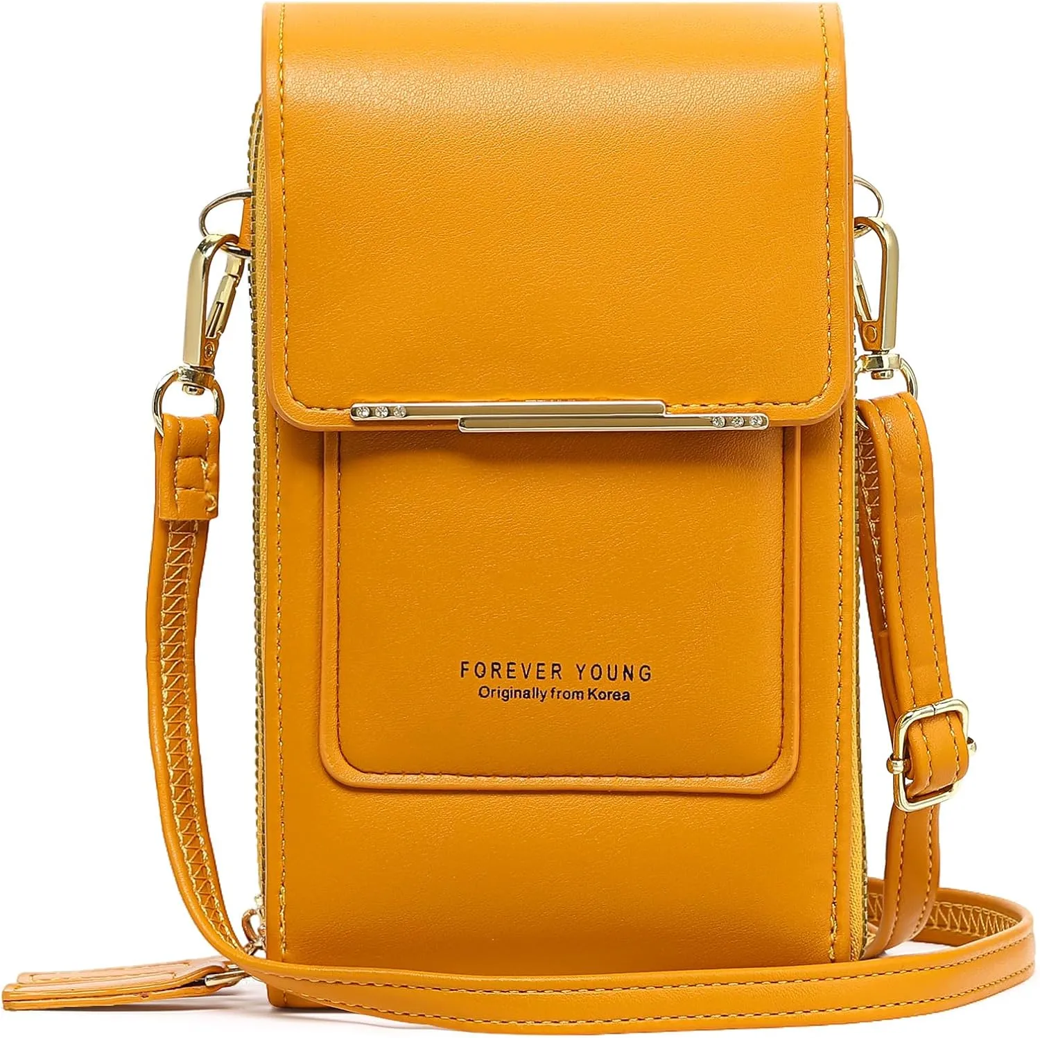 Lightweight Small Crossbody Bags for Women Vegan Leather Cell Phone Purses with Adjustable Strap and Card Slots