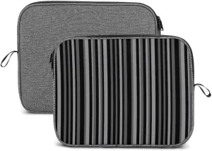 Lines Navy Blue And Yellow Large Capacity Portable Laptop Case Unisex