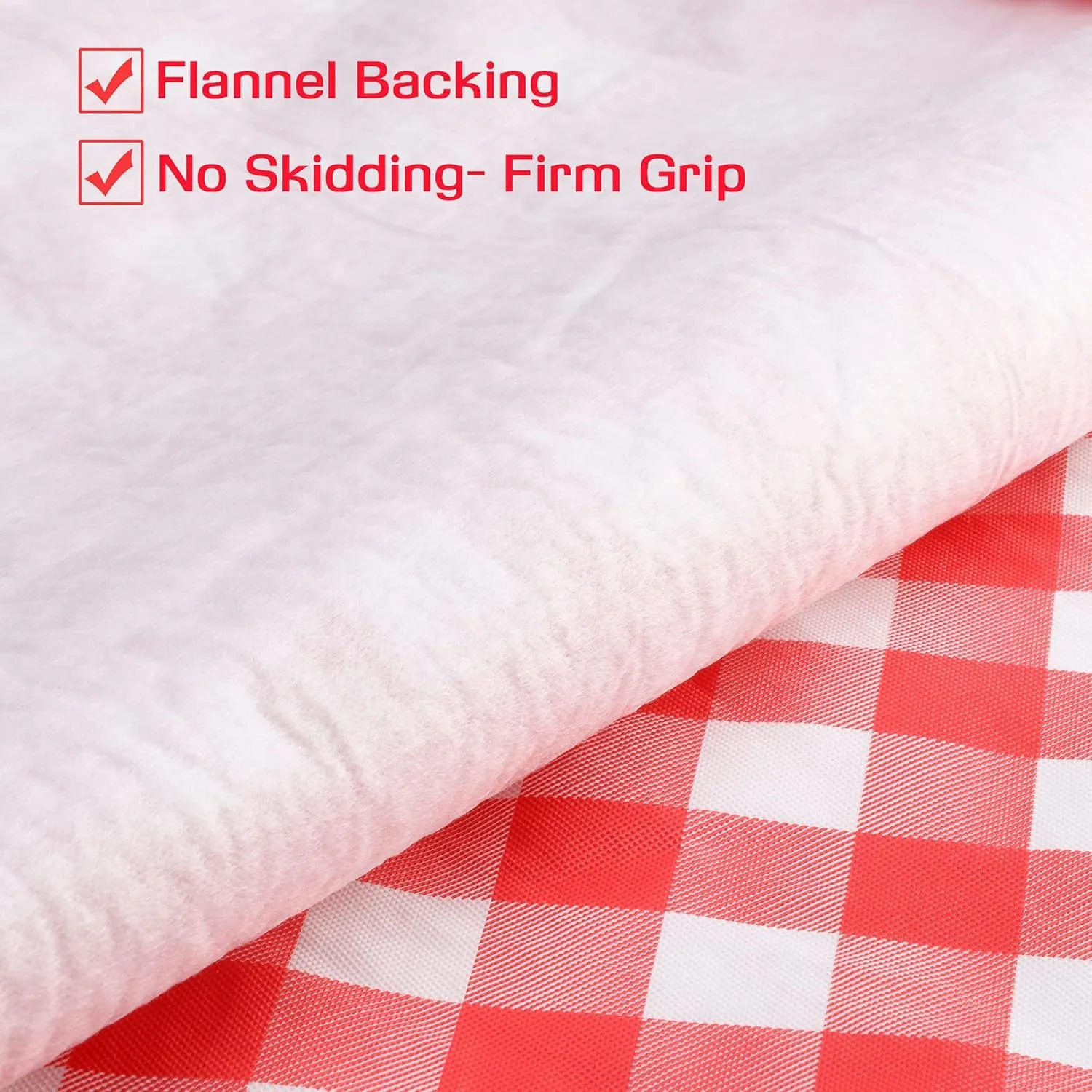 LINPRO 8ft Picnic Table Cover with Bench Covers Vinyl Fitted Picnic Table Covers with Elastic Camping Essentials and Picnic Tablecloth and RV Accessories
