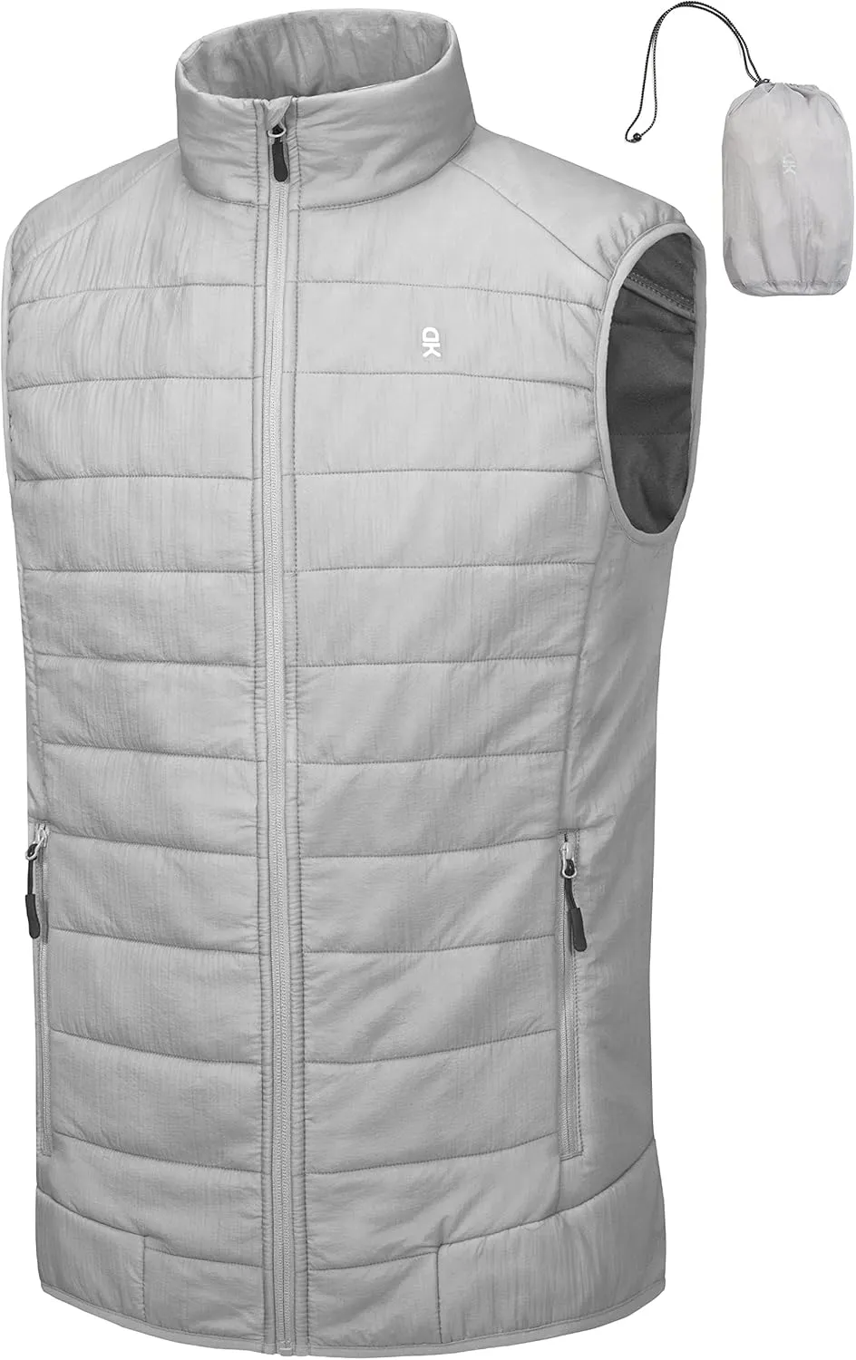 Little Donkey Andy Men's Packable Lightweight Puffer Vest with Recycled Insulation for Running Golf