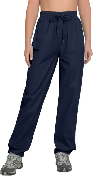 Little Donkey Andy Women's Lightweight Packable Waterproof Rain Pants with Pockets for Hiking Travel Fishing