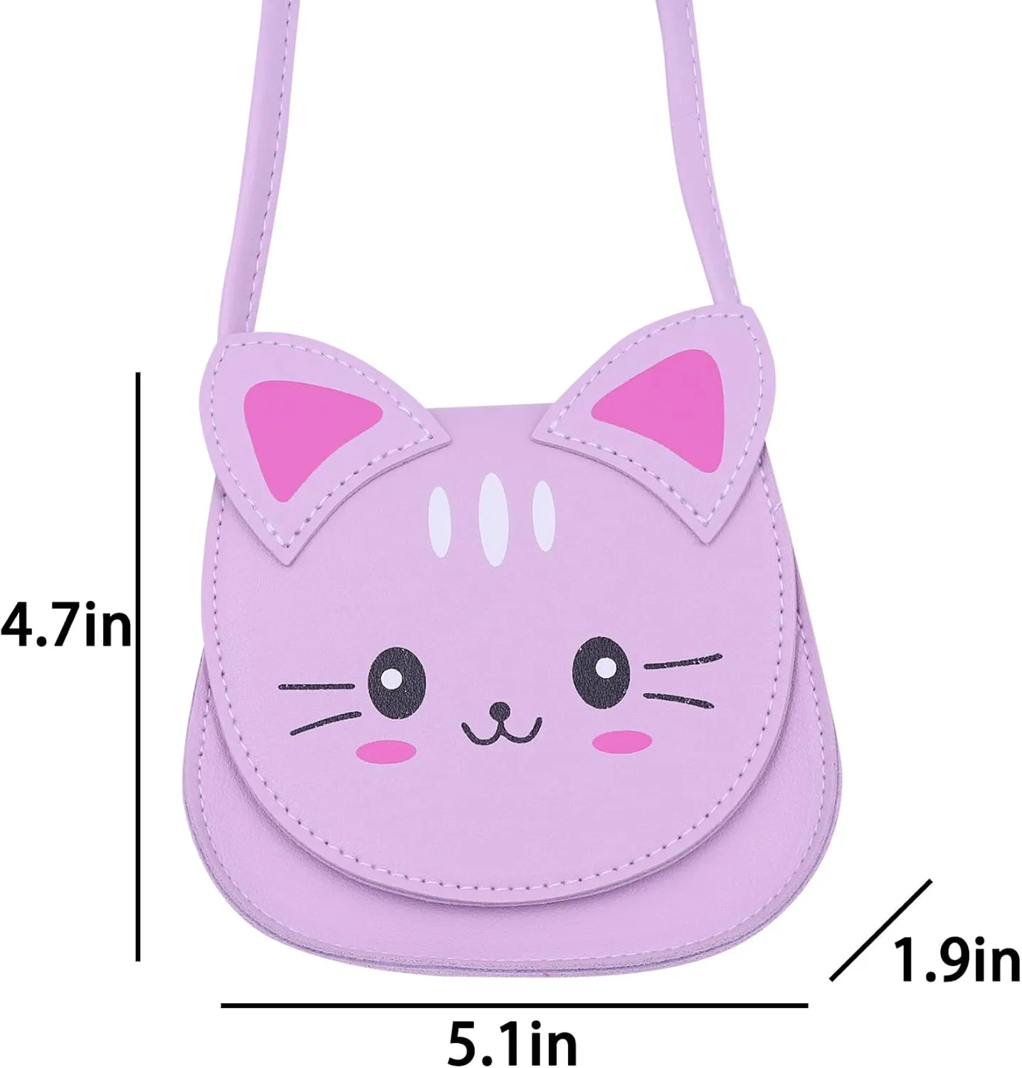 Little Girls' Cute Rabbit Crossbody Purse Small Bow Shoulder Bag Handbag for Kids Toddlers