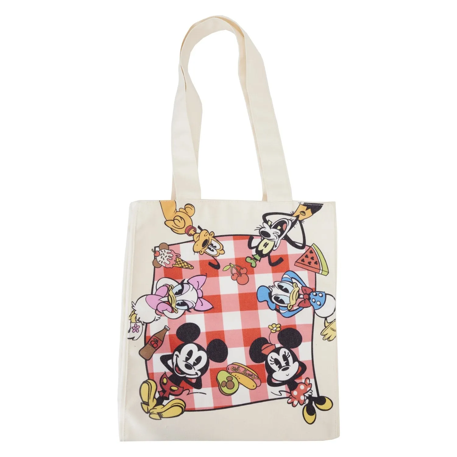 Loungefly Disney Mickey and Friends Canvas Tote Bag